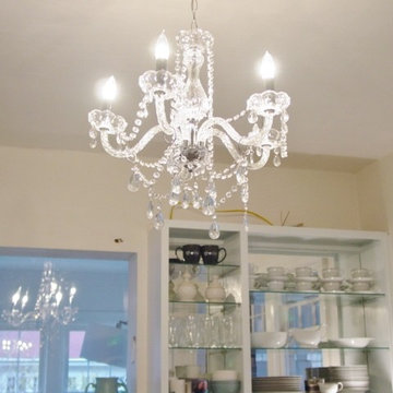 This crystal chandelier is a much better choice to compliment this beautiful 193
