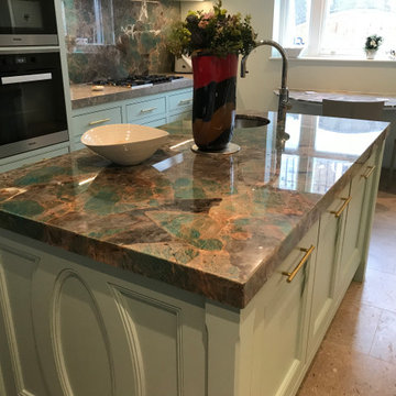 Tiffany Blue Amazonite - Kitchen worktop