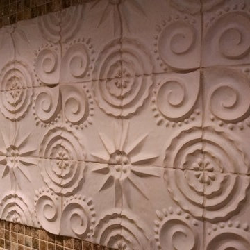 Tile backsplash detail from Lowitz and Company.