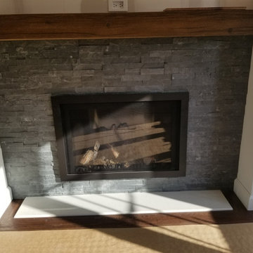 Tiling Backsplash&Fireplace