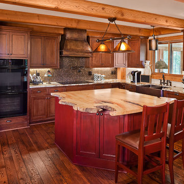 Timber Frame Home for Retirement in North Carolina - Kitchen