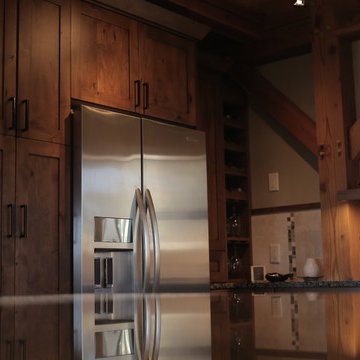 Timber Frame kitchen in NW Colorado