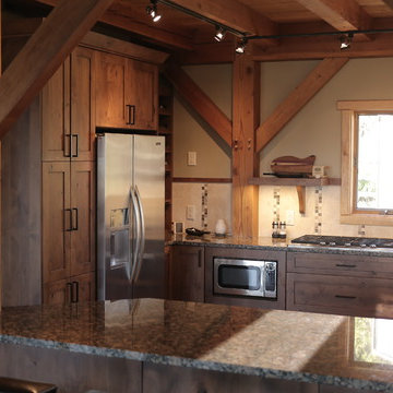 Timber Frame kitchen in NW Colorado