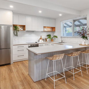 Timber White & Grey Kitchen with a Coastal Vibe