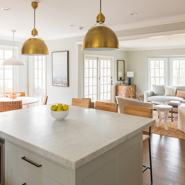 Timeless White Kitchen in New Canaan