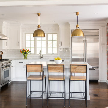 Timeless White Kitchen in New Canaan