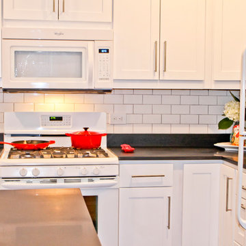 Tiny Kitchen w/ Island - Evanston, IL