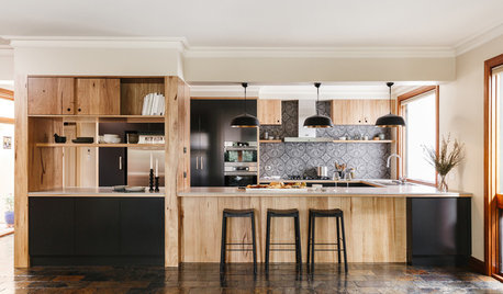 A Fixed Beam Doesn’t Thwart This Kitchen Face-Lift