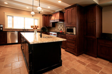 Example of a classic kitchen design in Calgary