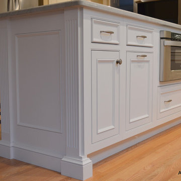 Traditional Federal White Cabinets - Cross River NY