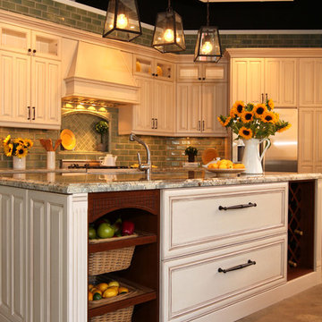 Traditional French Country Kitchen in El Segundo, CA.
