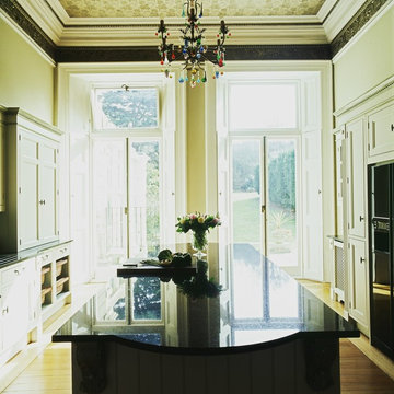 Traditional Hand Painted White Framed Kitchen