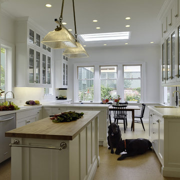 Traditional kitchen and addition