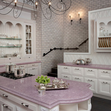 Pink Quartz Countertops Houzz, Pink Quartz Countertop Kitchen