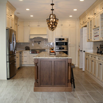 Traditional Kitchen in Ivory