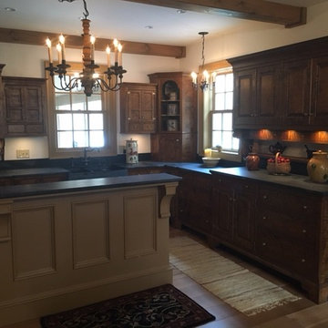 Traditional Kitchen in Tiger Maple