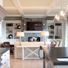 Flat coffered ceiling
