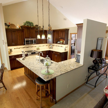 Traditional Kitchen: Medallion Cabinets with Cambria Bradshaw Countertops