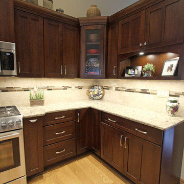 Traditional Kitchen: Medallion Cabinets with Cambria Bradshaw Countertops