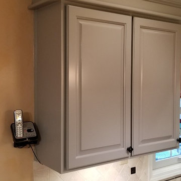 Traditional Kitchen Refinish and Custom Entertainment Center