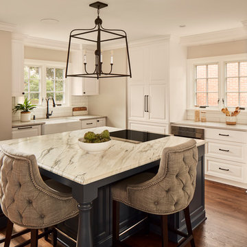 Traditional Kitchen + Rustic Lower Level Remodel