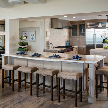 Traditional Kitchen with 2 Islands