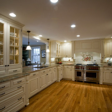 Traditional kitchen with a pantry