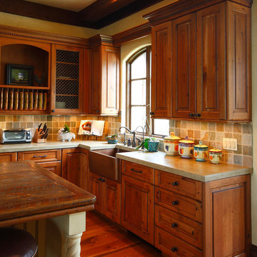 Traditional Kitchen with a Rustic Touch
