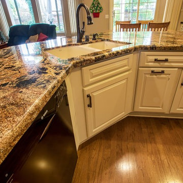 Traditional Kitchen With Beautiful Granite Surfaces