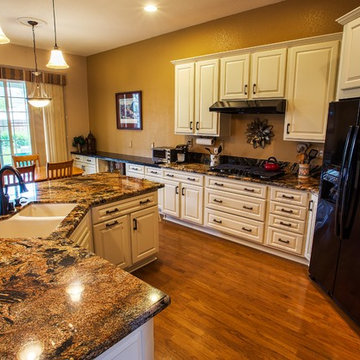 Traditional Kitchen With Beautiful Granite Surfaces