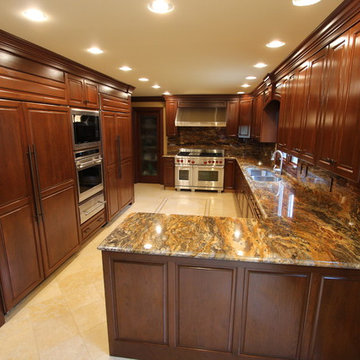 Traditional Kitchen with Cherry Cabinets, Granite Countertops ~ Copley, OH
