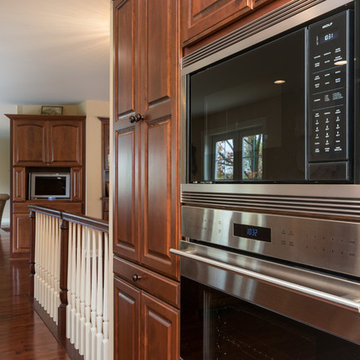 Traditional Kitchen with Cherry Raised Panel Doors
