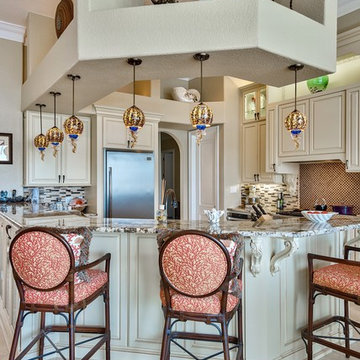 Traditional Kitchen with Coastal Flair