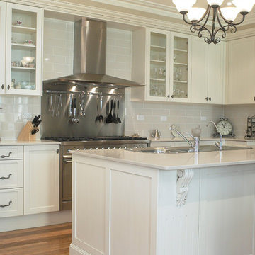 Traditional Kitchen with Corbels