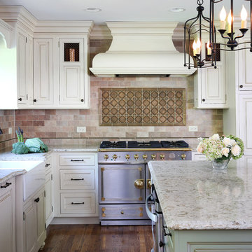 Traditional Kitchen with Mixed Metal Finishes