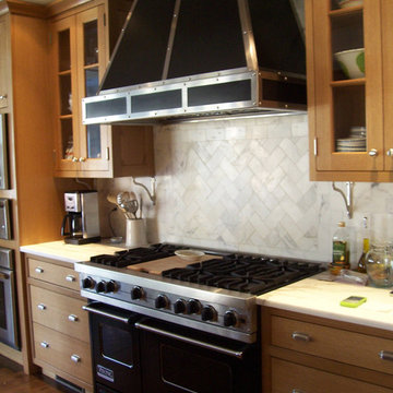 Traditional Kitchen with Oak Cabinets