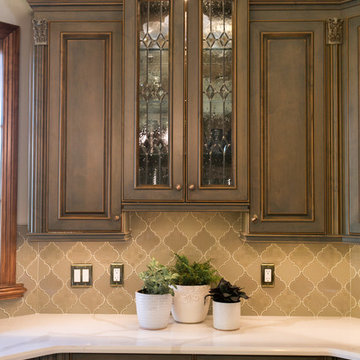Traditional Kitchen with Quartz Countertops
