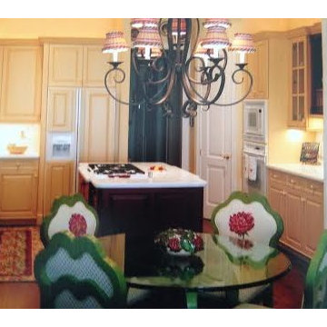 traditional painted kitchen