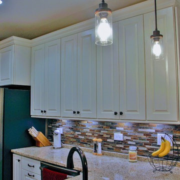 TRADITIONAL Painted Raised Panel Cabinets with Contemporary Styling