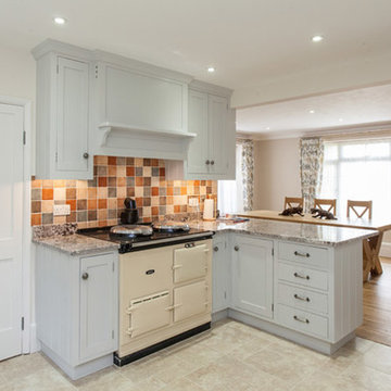 traditional shaker kitchen in a 90s home