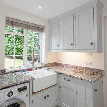 traditional shaker kitchen in a 90s home