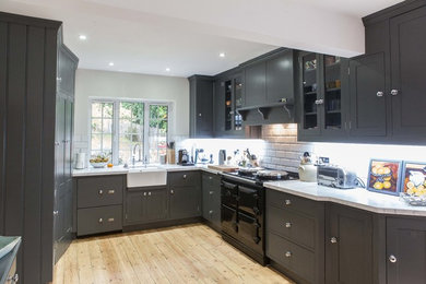 Traditional shaker kitchen with a modern twist