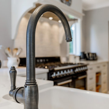 Traditional Style Gooseneck Sink Mixer with separate Spray