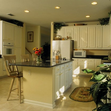 Traditional Style White Kitchen with Black Granite from Prince Frederick, MD