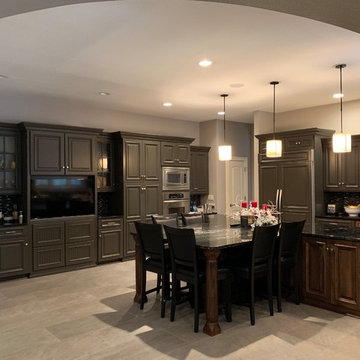 Traditional to Modern Gray Kitchen-Indianapolis