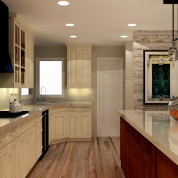 Traditional Two-Toned Boulder Kitchen Design