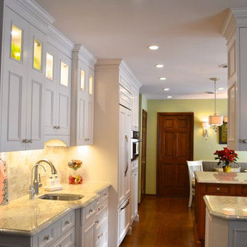 Traditional White Painted Kitchen in Hunterdon County