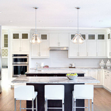 The Large Traditional Kitchen with Double Island