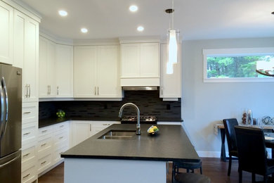 Example of a mid-sized transitional kitchen design in Other