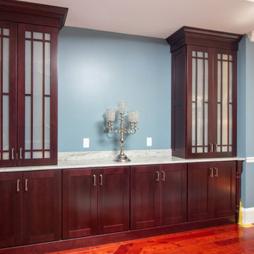 Transitional Cabico Unique Cherry Cordovan Kitchen Remodel with Butler’s Pantry